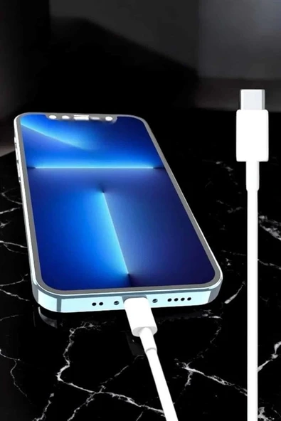 Iphone Uyumlu İOS Uyumlu Lightning Hızlı Şarj Tye C Lightning Şarj Kablosu - Resim 3