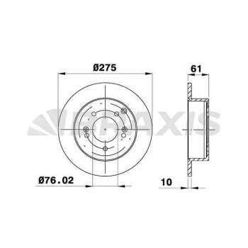 Kia Arka Fren Disk Aynası Kia Carens III 2.0crdi - Braxıs Ae0584 - Resim 1