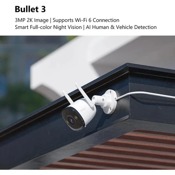 IMOU 3MP IPC-S3EP-3M0WE Dış Ortam BULLET KAMERA (BULLET 3) - 2