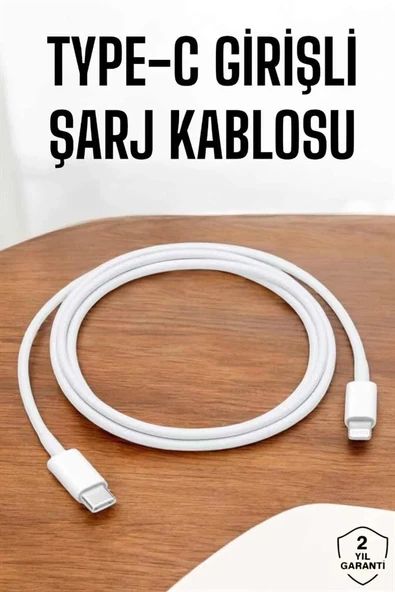 Iphone İOS Uyumlu Hızlı Şarj Kablosu Type C To Lightning 12 13 14 15 Pro Max - Resim 2