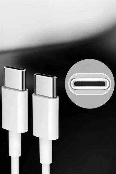 İOS Uyumlu Type-C Girişli Hızlı Şarj 15/15 Pro Max Adaptör ve Kablosu - Resim 3