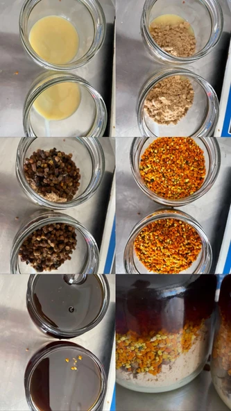6 ' LI BOMBA KARIŞIM 500G (Apilarnil , Arı Sütü, Polen , Propolis, Perga,Siyah bal) - 1