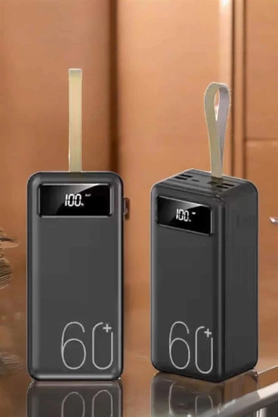 Powerbank 60.000 Mah Hızlı Şarj 4 Çıkışlı Uzun Şarj Süreli Dijital Göstergeli - Resim 4