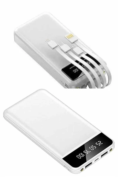 Powerbank Şarj Cihazı 4 Çıkışlı 20.000 MAH Powerbank Kompakt Yüksek Kapasiteli Hızlı Şarj - Resim 5