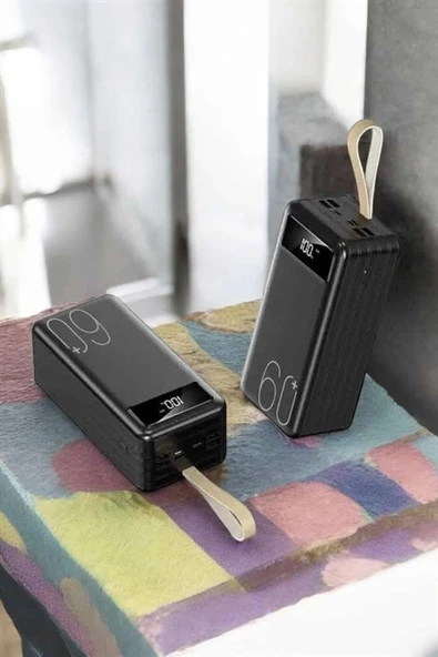 Powerbank 60.000 MAH 4 Portlu Uzun Şarj Süreli Dijital Göstergeli - Resim 4