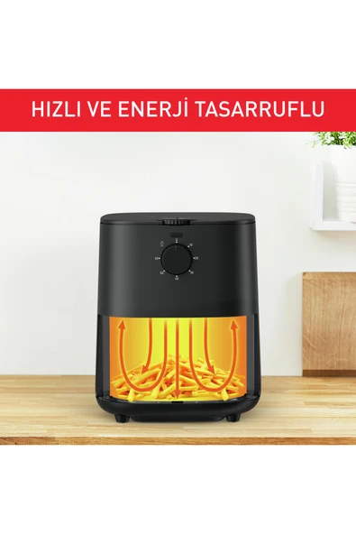 Easy Fry Essential Yağsız Fritöz Airfryer - 5