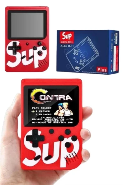 Çocuklara Özel Taşınabilir Sup El Atarisi 400 Oyunlu Nostaljik Oyun Konsolu - 1