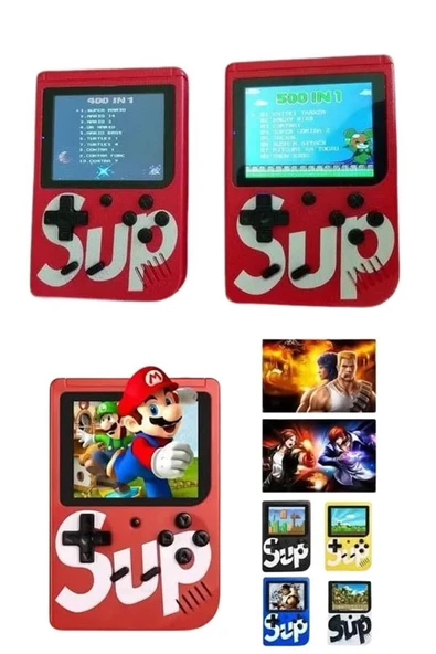 Sup Atari Retro 400 Nostalji Oyunlu Mini Atari Taşınabilir Oyun Konsolu - 1