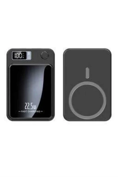Magsafe Hızlı Şarj 10.000 Mah Wireless Şarj Powerbank Android ve İOS Uyumlu - Resim 3