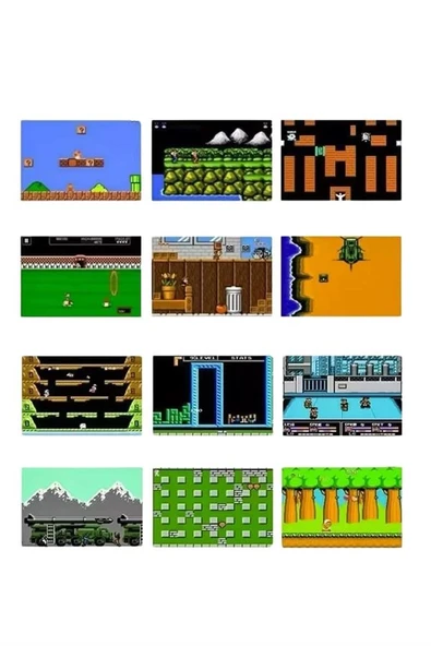 Çocuklara Özel Taşınabilir Sup El Atarisi 400 Oyunlu Nostaljik Oyun Konsolu - 5