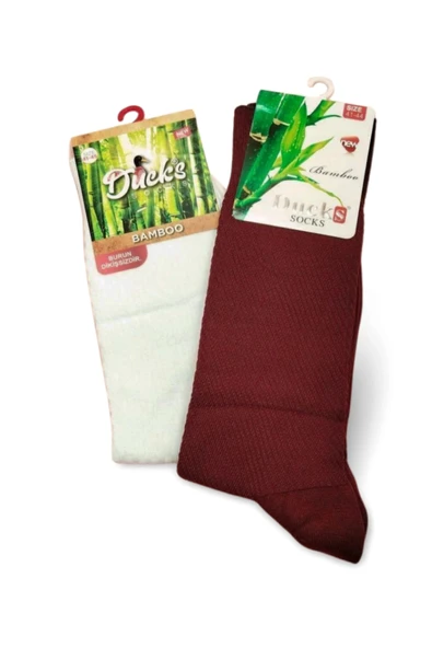 biçomi 2 Çift Ducks Bambu Dikişsiz Çorap Renk1 - Resim 2