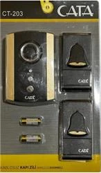Cata Ct-203 Kablosuz Kapı Zili Kahverengi Desenli - 2