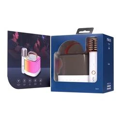 Mikado MD-27BT Naos Krem USB+TF+Bluetooth  Wireless Karaoke Mikrofonlu 5W 800mAh Taşınabilir Speaker - 4
