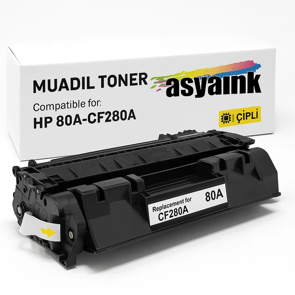 HP M401dw CF280A Muadil Toner Çipli 2500sf Asyaink
