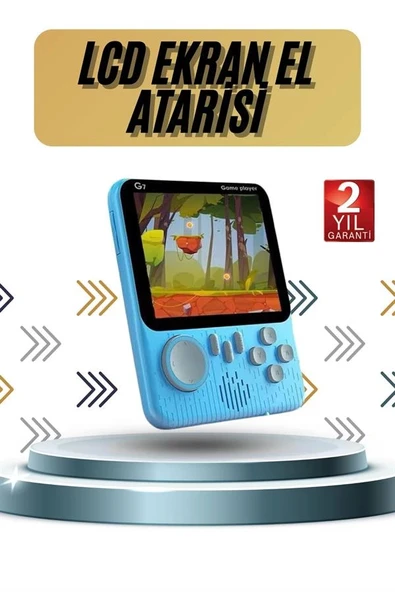 3.5 İnç Mini Atari Taşınabilir Oyun Konsolu 666 Adet Retro Oyun - 2
