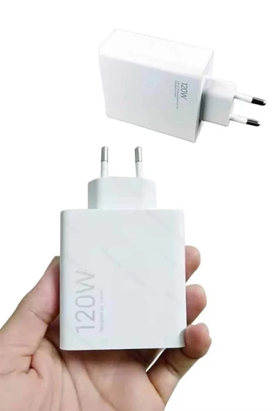 Type C Yüksek Hızlı Şarj Aleti Beyaz 120W Ultra Uzun Ömürlü - Resim 4