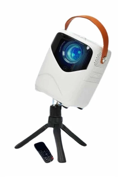 HD Ayaklı Portatif Projeksiyon Cihazı Android İşlemcili Sinema Projektörü ürün görseli 1