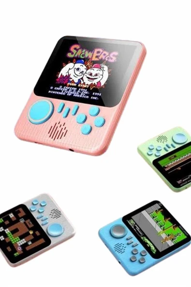 3.5 İnç Mini Atari Taşınabilir Oyun Konsolu 666 Adet Retro Oyun - 5