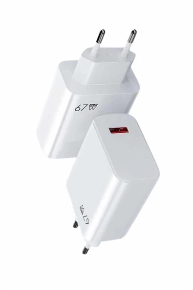67W Hızlı Şarj Yüksek Voltaj Korumalı Type C Şarj Adaptörü - Resim 4