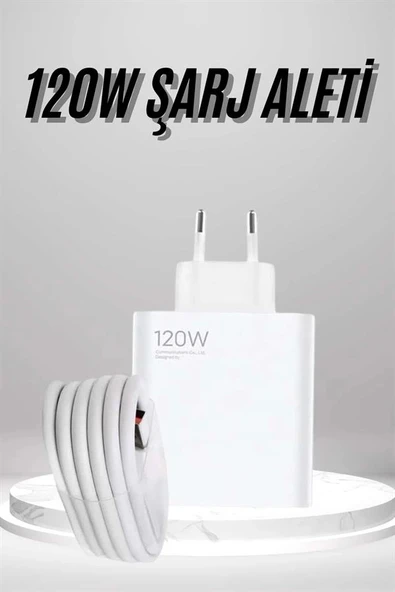 Type C Yüksek Hızlı Şarj Aleti Beyaz 120W Ultra Uzun Ömürlü - Resim 2