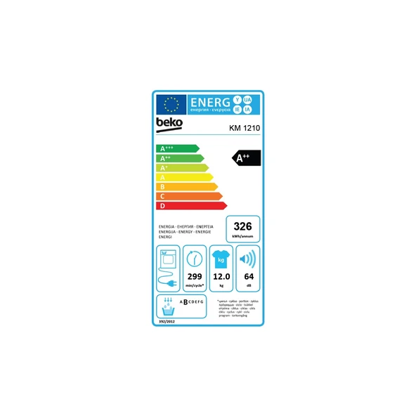 Beko Km 1210 12 kg A++ Enerjili Isı Pompalı Kurutma Makinası - 5