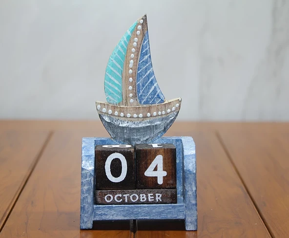 Ahşap Yelken Takvim Polos-20 ürün görseli 1