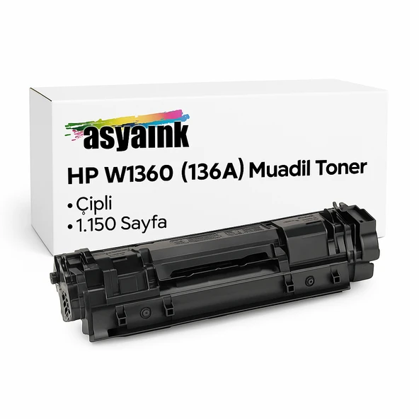 HP M236d/M236dw 136A Muadil Toner Çipli 1150 Sayfa Asyaink