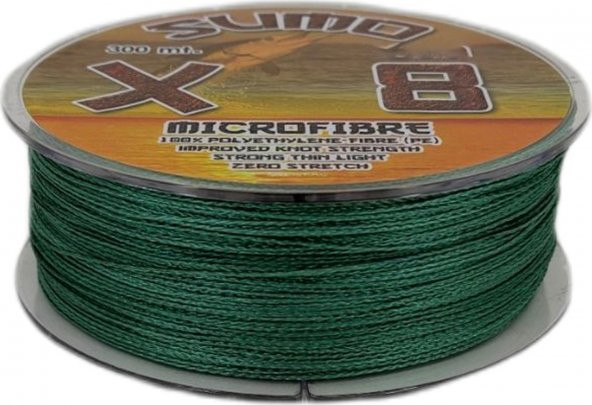 Effe Sumo X8 İp Misina 300 mt Polietilen Micro Fiber İp Misina Yeşil - 2