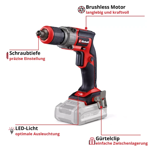 Einhell TP-DY 18 Li BL - Solo PROFESYONEL Kömürsüz Akülü Alçıpan Vidalama - Resim 4