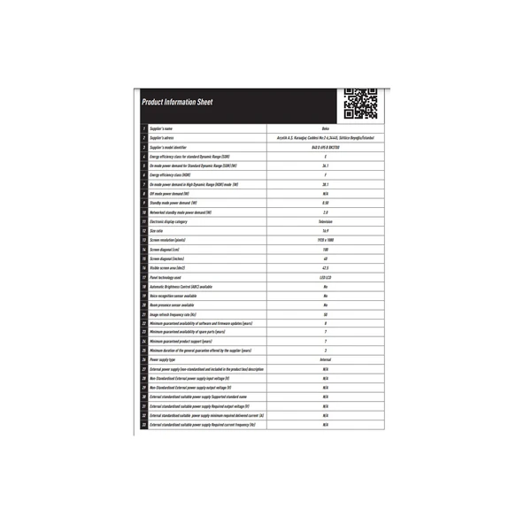 B40 D 695 B 40" 101 Ekran Uydu Alıcılı Full HD Smart LED TV - 5