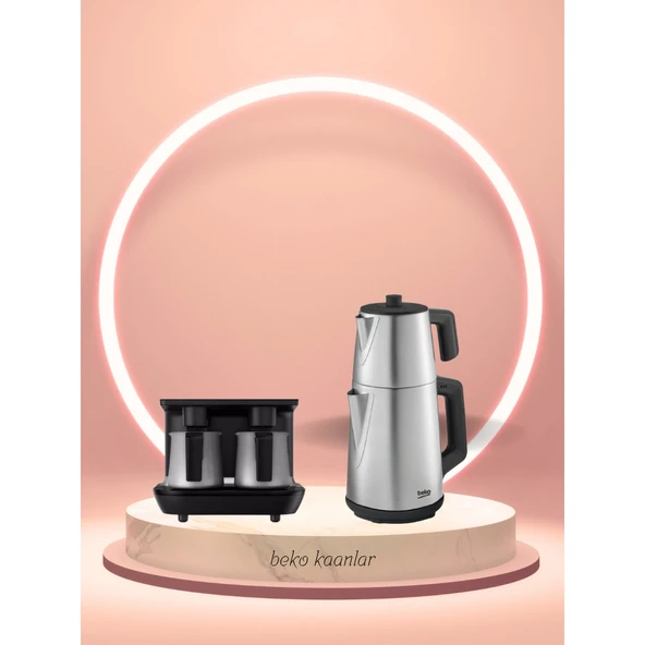 Inox Çeyiz Seti (Tkm 8961 A Türk Kahve Makinesi + cm 5342 In Çay Makinesi)