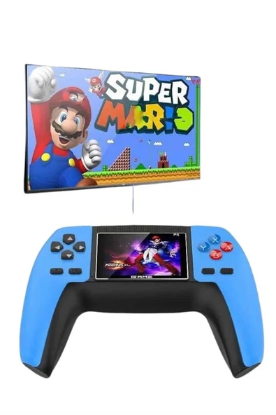 Retro Konsol P5 Uyumlu Taşınabilir 520 Oyunlu Kablosuz Game Stick - 1