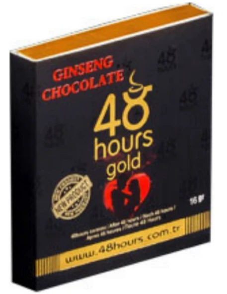 48 Hours Gold Ginseng Çikolata 12'li - Resim 3