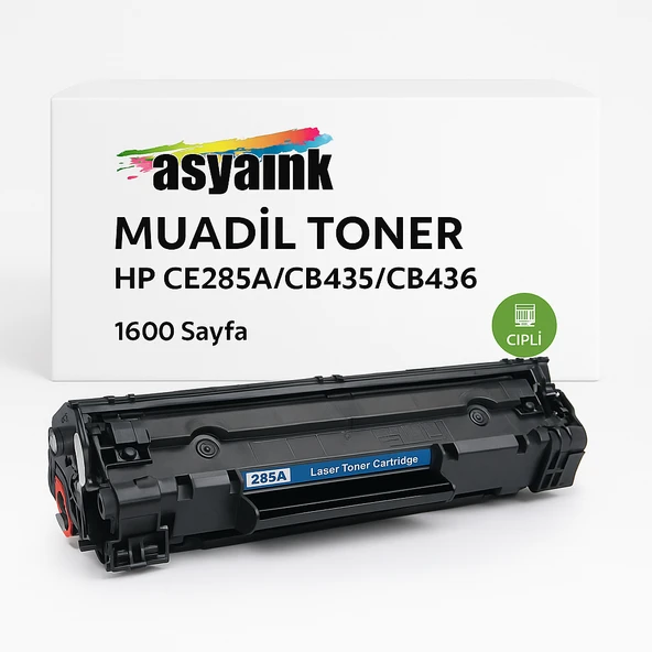 HP M1132/M1212 CE285A Muadil Toner Çipli 1600 Sayfa Asyaink
