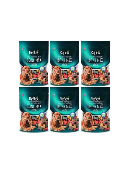 Reflex Yarı Yumuşak Kemik Mix Köpek Ödül Maması 150 gr 6'lı Set ürün görseli 1