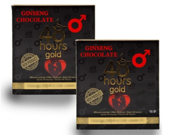 48 Hours Gold Ginseng Çikolata 12'li - Resim 2