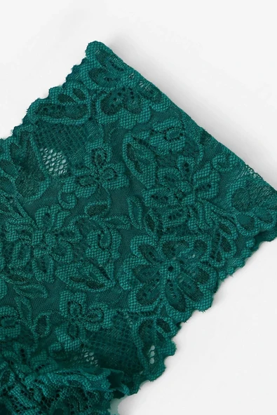 Kadın Yeşil Özel Şık Sütyen Külot Takımı - Resim 5