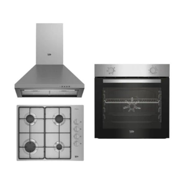 Yeni Eco Inox Ankastre Set (Bfm 310 I + Bomd D 6110 Eı+ Adp 61420 I) - 1