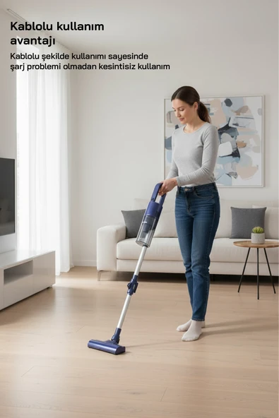 Sinbo SVC-8629 Kablolu Dikey Elektrikli Süpürge - Mavi - 2