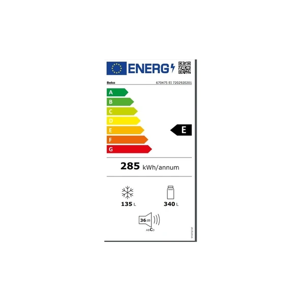 Beko 670475 Eı E Enerji Sınıfı 475 lt No Frost Buzdolabı - 4