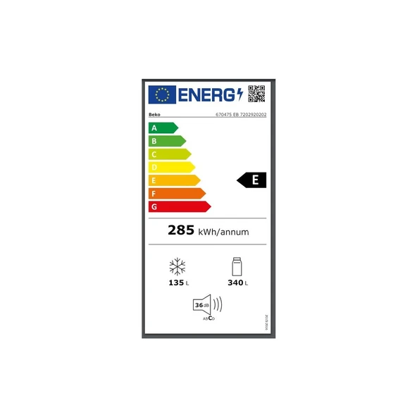 670475 Eb E Enerji Sınıfı 475 Litre No Frost Buzdolabı - 4