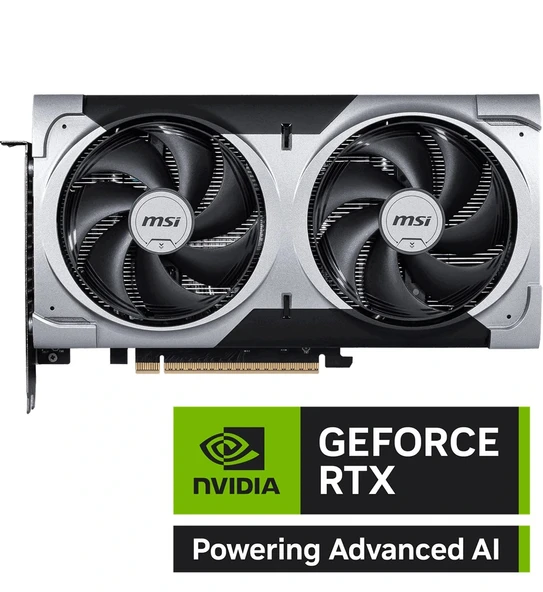 MSI GEFORCE RTX 5060 TI 8G VENTUS 2X OC PLUS 8GB GDDR7 128B DX12 PCIE 5.0 X16 (3XDP 1XHDMI) - Resim 2