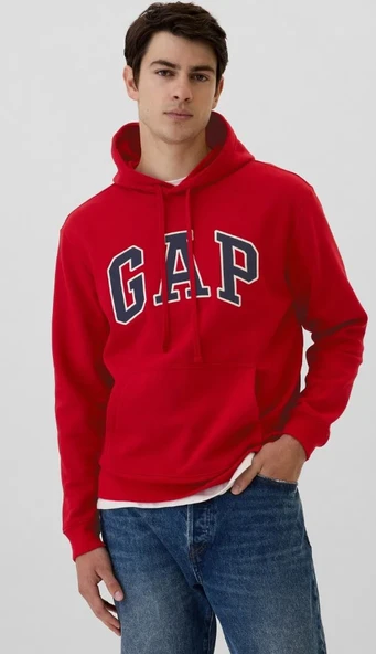 Gap V-Heritage Gap Logo SNL 674148 Erkek Kapüşonlu Sweatshirt ürün görseli 1
