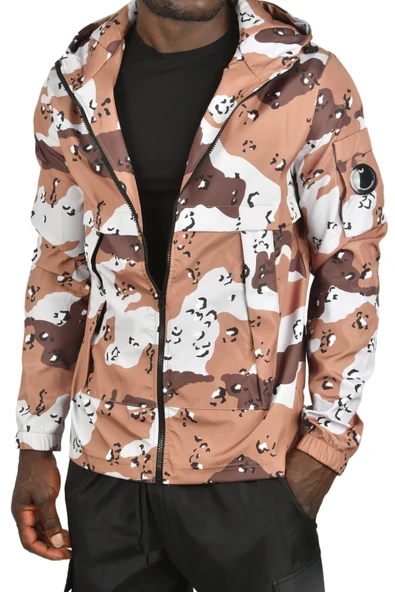 DeepSEA Su ve Rüzgar Geçirmez Kamuflaj Desenli Kapüşonlu Mevsimlik Mont Yağmurluk 2500751 - Resim 4