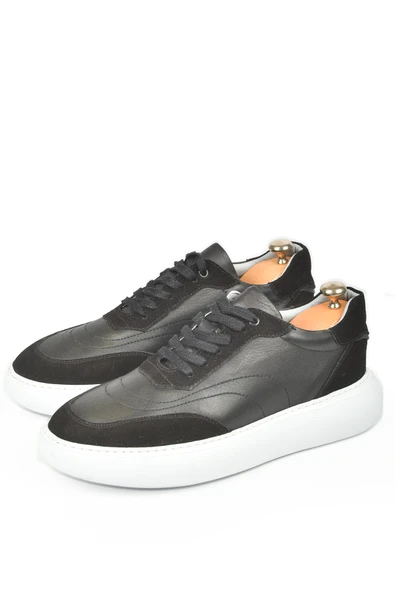 DeepSEA Bağcıklı Eva Taban Hakiki Deri Ortopedik Spor Ayakkabı Sneaker 2509966 - Resim 2