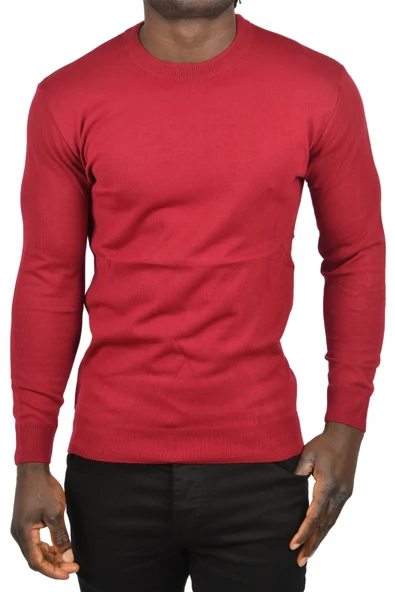 DeepSEA Bisiklet Yaka Triko Dar Kalıp  Tüylenmeyen Kazak 2505499 - Resim 2