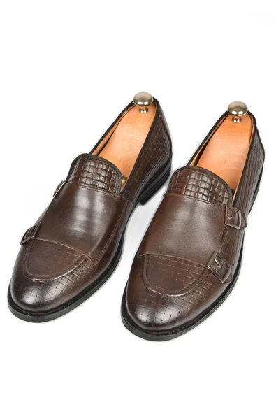 DeepSEA Desenli Çift Tokalı Neolit Taban Hakiki Deri Ayakkabı 2501001 ürün görseli