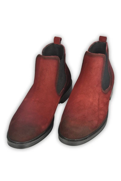 DeepSEA Yanları Lastikli Süet Deri Ortopedik Taban Chelsea Bot 2509938 - Resim 7