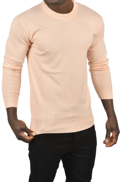 DeepSEA Bisiklet Yaka Triko Dar Kalıp  Tüylenmeyen Kazak 2505499 - Resim 10