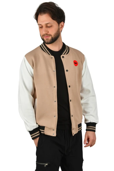 DeepSEA Üç İplik İçi Şardonlu Kolej Yaka Mont Ceket 2304772 - Resim 4